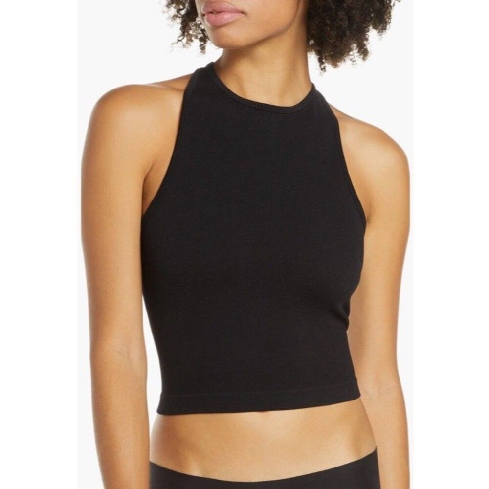 Intimately Free People Hayley Racerback Brami in Black Size M/L Layer Lounge